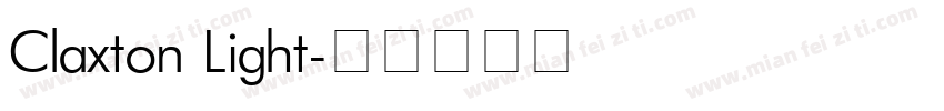Claxton Light字体转换